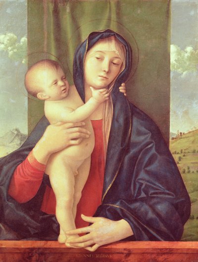 Virgen y Niño, c.1487 de Giovanni Bellini